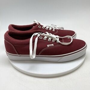 Vans Sneakers Mens 9 Doheny Red Canvas 721356 Low Skate Casual Shoes